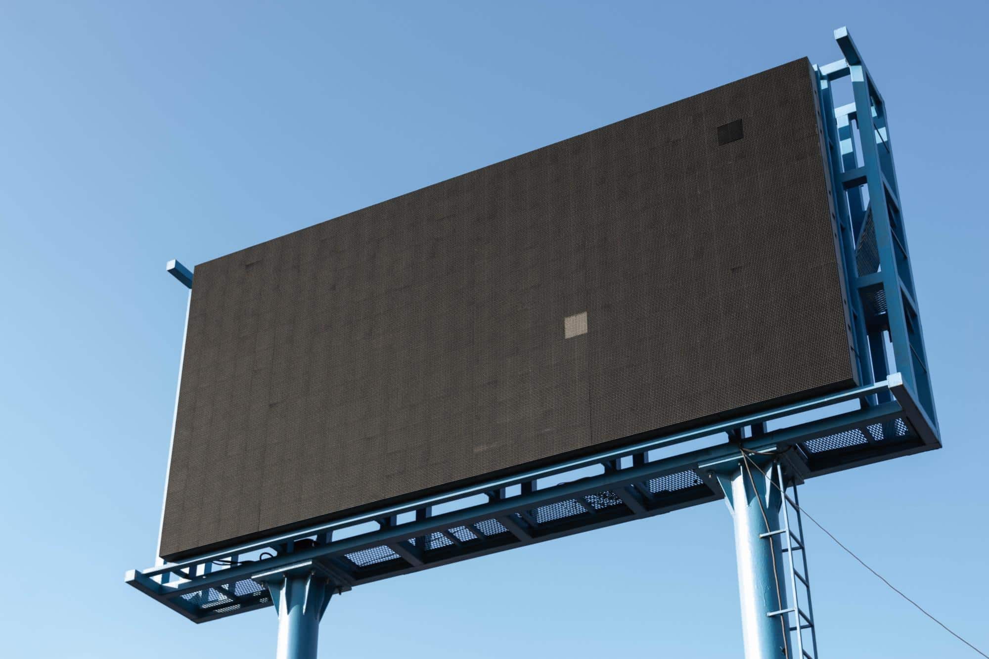 The reason for me to photograph this billboard is that it was turned off :) by Paweł Czerwiński