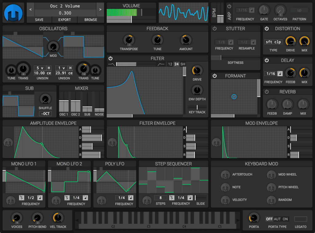 Matt Tytel Helm plugin interface