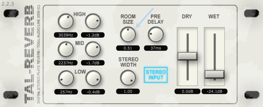 TAL-Reverb plugin