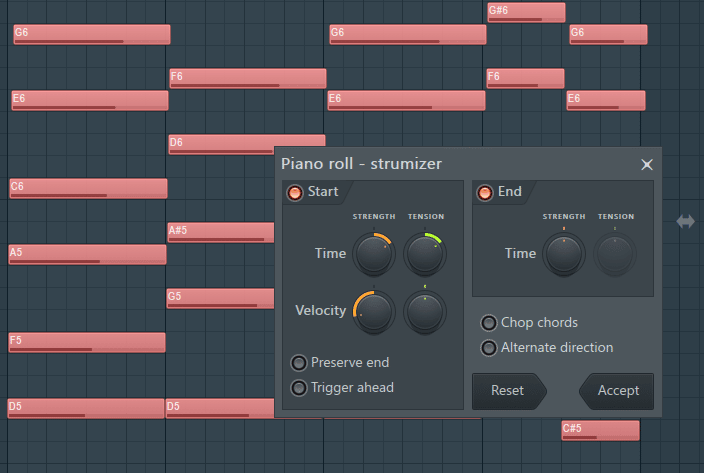 piano roll in FL Studio