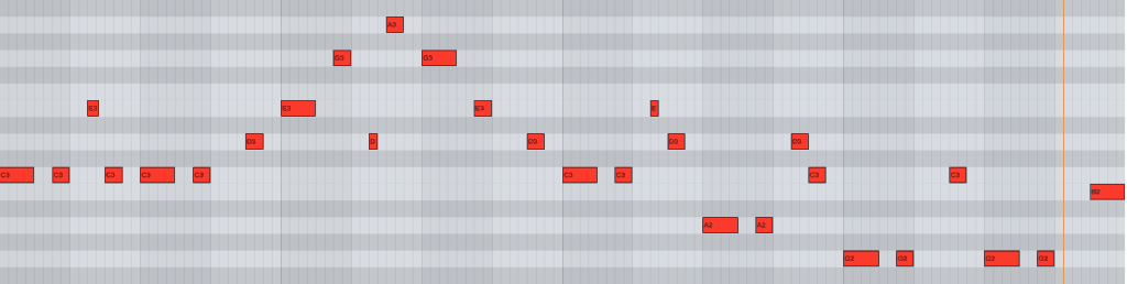 Varied note length and added in extra notes