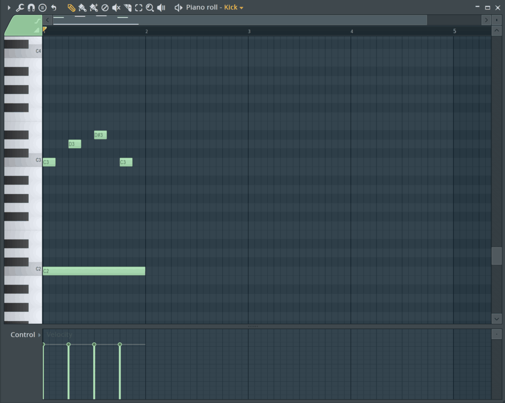 FL Studio Piano Roll