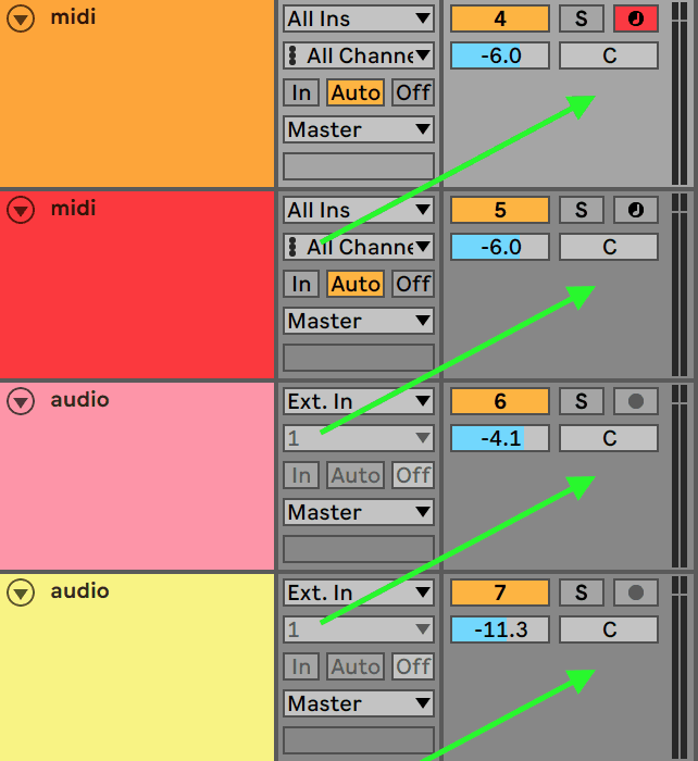 Ableton Live Panning Knob