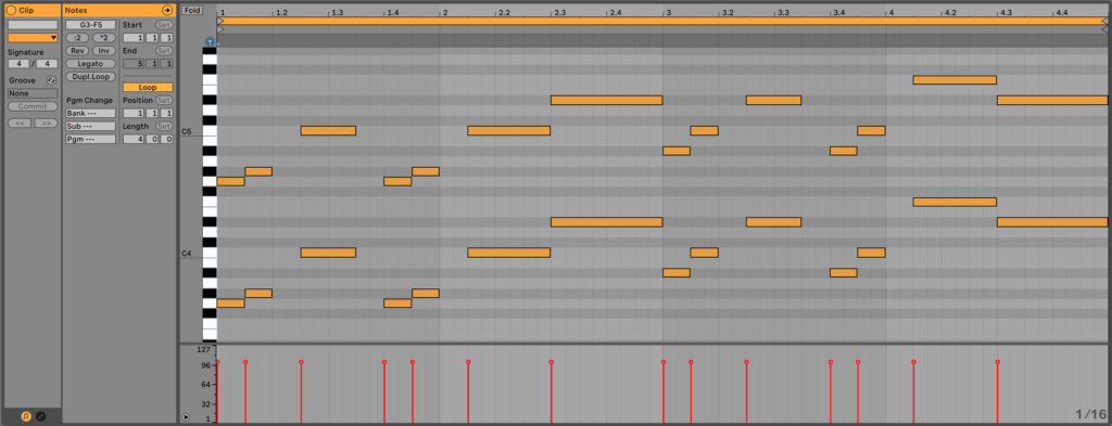 Lead Synth Melody Double Octave