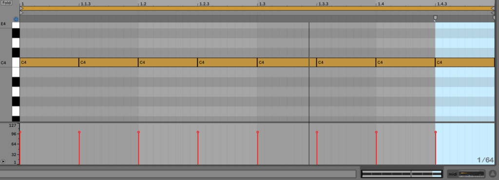 Hi-hat MIDI Notes