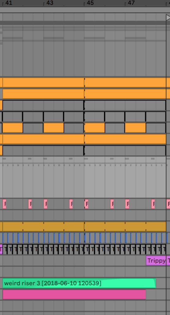 Switchup Arrangement in Ableton Live