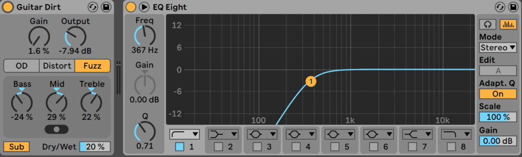 Ableton Live Fuzz Pedal