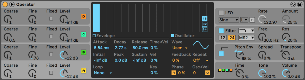 Ableton Live Operator Synth