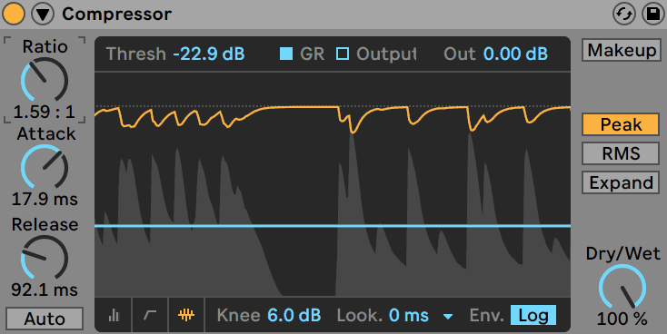 Ableton Live Compressor Smooth Compression