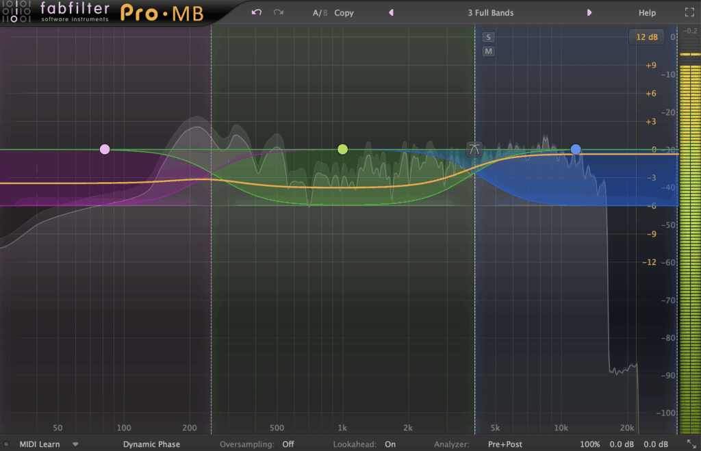 FabFilter Pro-MB 3 Bands Multiband Compression