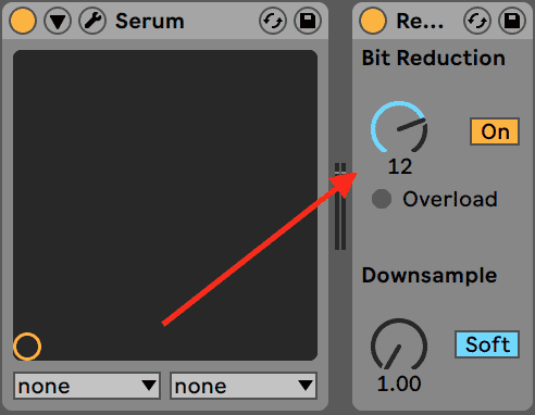 Bitcrushing in Ableton Live Redux