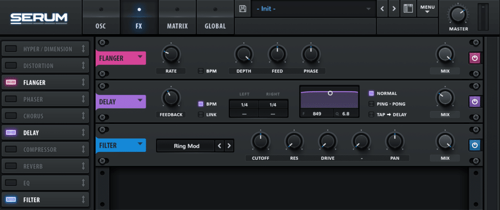 Xfer Serum FX Section