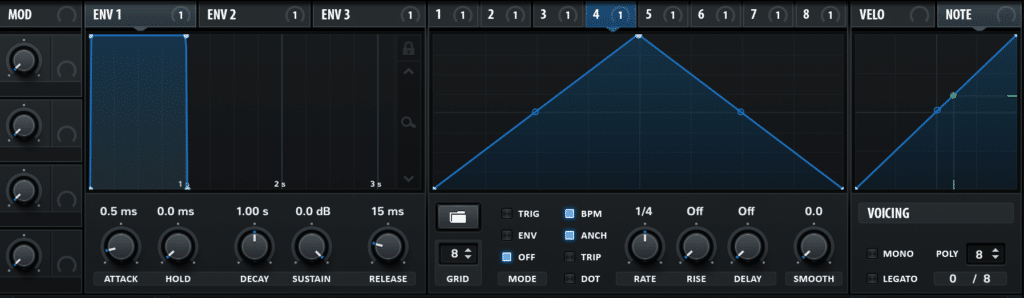 Xfer Serum LFO and Envelope