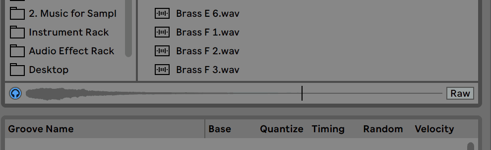 Ableton Live Preview Tab