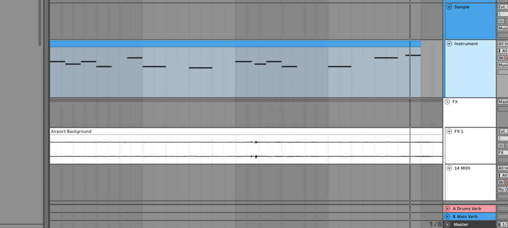 Programming melody notes based on audio sample