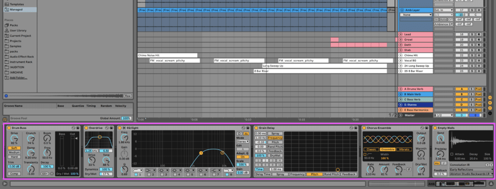 FX on ambience layer