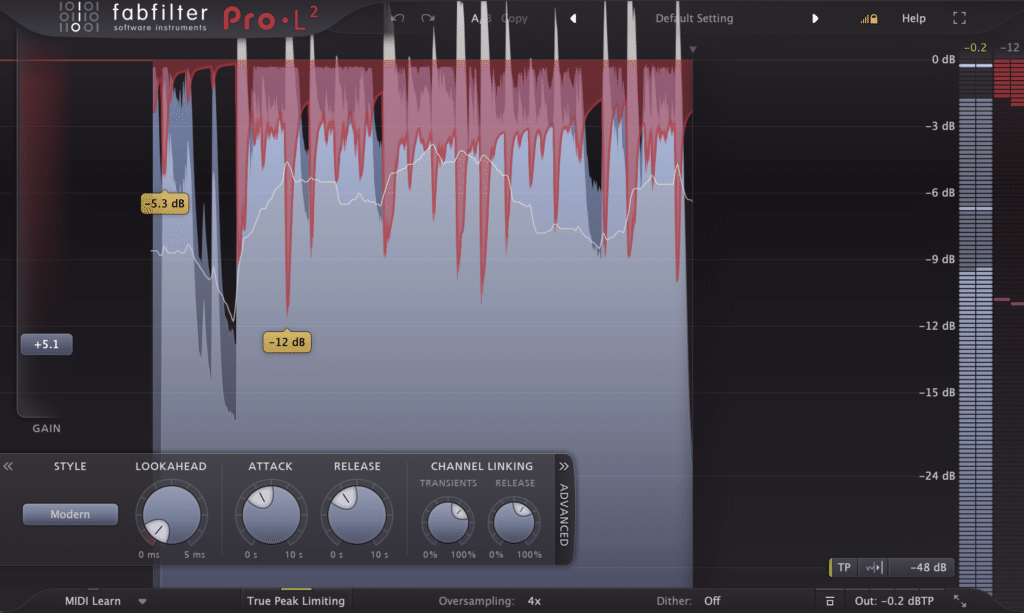 Limiting A Trap Song in Pro-L 2