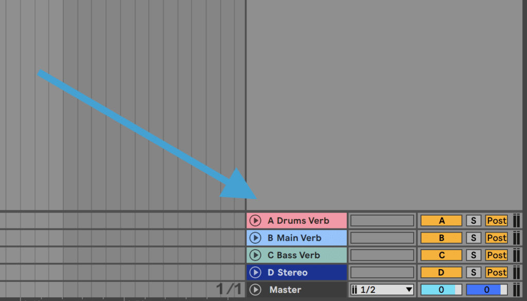 Ableton Live return tracks