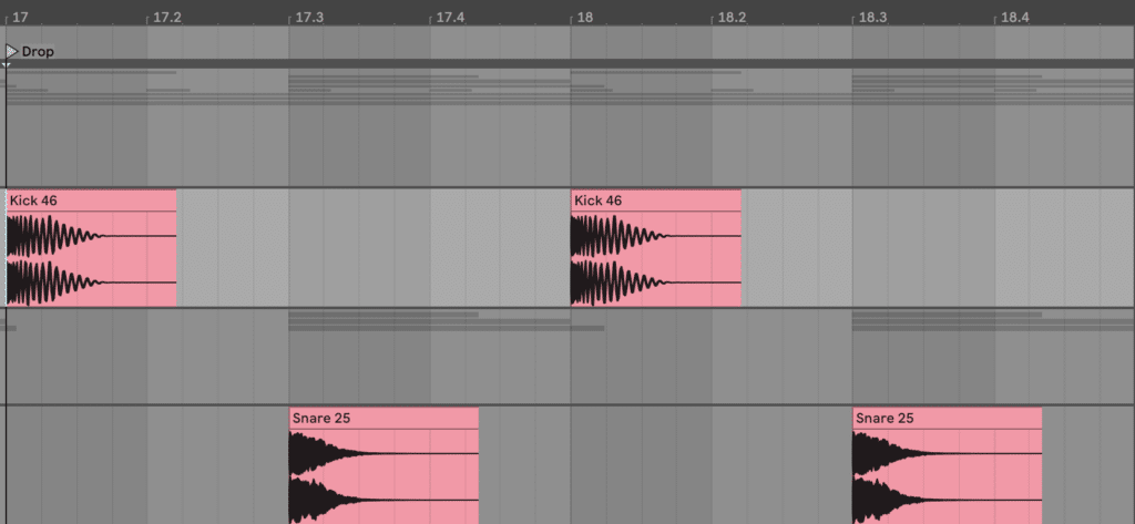 Simple kick-snare pattern