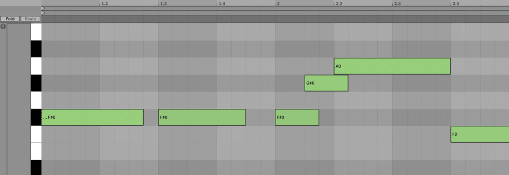 Dubstep bass pattern