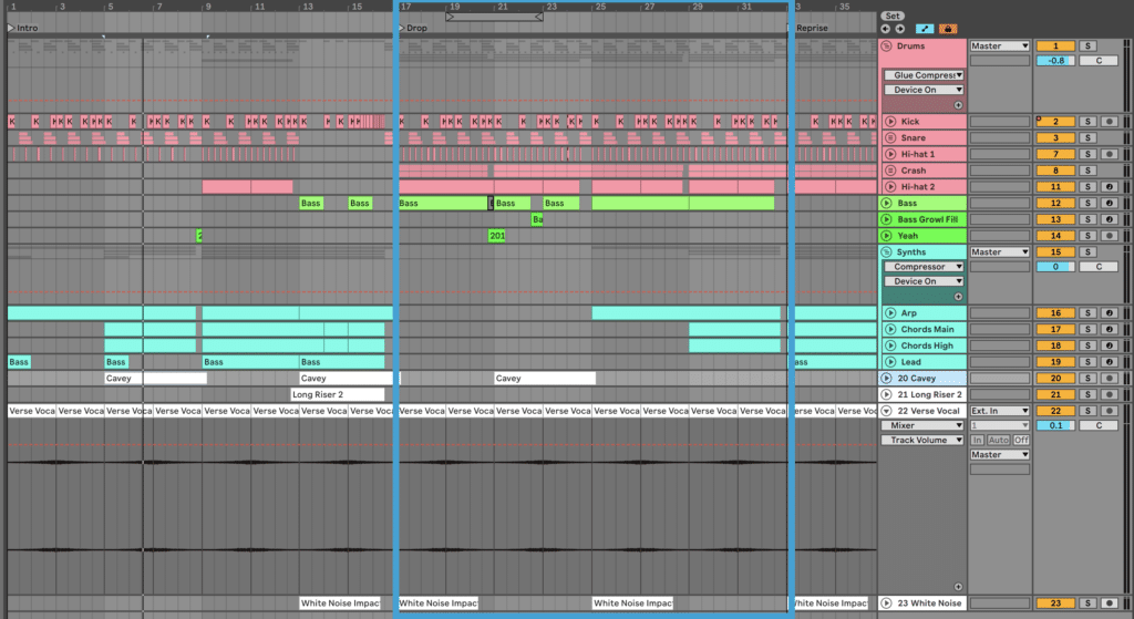 Dubstep drop in Ableton