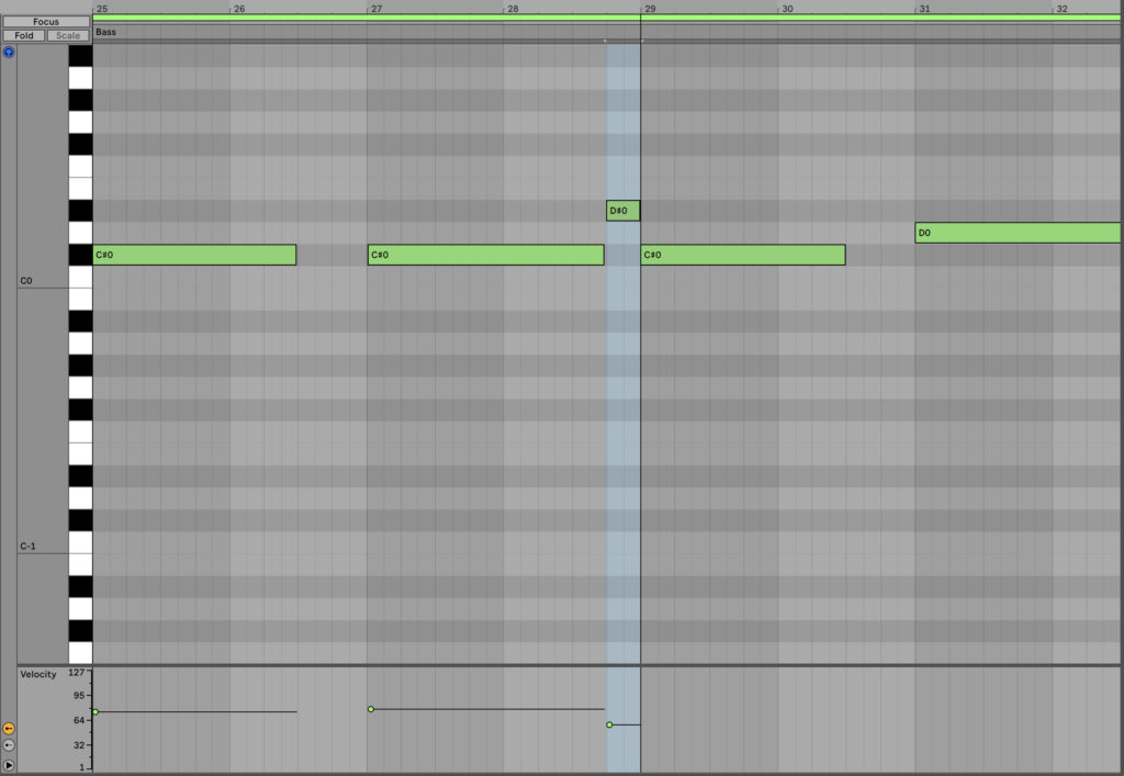 Second dubstep bassline MIDI