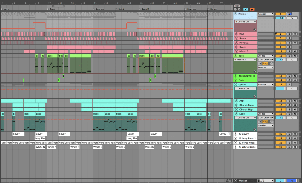 Final dubstep track in Ableton